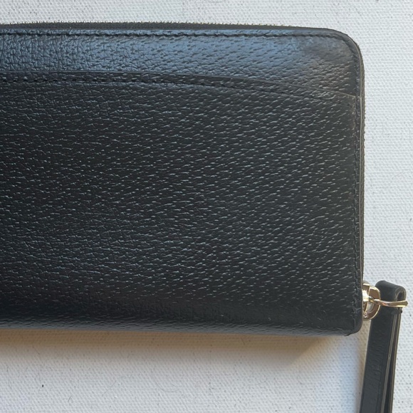 Kate Spade Large Jeanne Continental Zippy Wallet Pebbled Leather Black Pockets - Picture 3 of 5